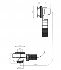 Odtokov komplet SANTECH 55 cm